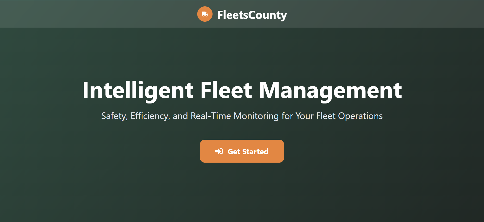 Fleet County Management System - Real-time vehicle tracking dashboard